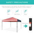 thumbnail image 6 of Best Choice Products 10x10ft Easy Setup Pop Up Canopy w/ 1-Button Setup, Wheeled Case, 4 Weight Bags - Patriot Edition, 6 of 10