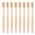 thumbnail image 1 of SUPVOX 8PCS Bamboo Toothbrush Natural Wooden Eco-Friendly Toothbrush with Bristles, 1 of 8