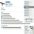 thumbnail image 4 of Pull Center Bar Pull Gunmetal - 128 mm., 4 of 5