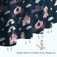 thumbnail image 6 of Dark Blue Little Princess Pattern Shower Curtain 36"x72" ,Bathroom Decorative Shower Curtains Set with 12 Hooks,Modern Waterproof Washable Shower Curtain, 6 of 6