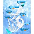 thumbnail image 3 of QingSong Full Face Snorkel Mask for Adults & Kids, Snorkeling Gear with Camera Mount, 180 Degree Panoramic View Snorkel Set Anti-Fog Anti-Leak, 3 of 7