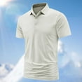 thumbnail image 2 of Afdoent Golf Polo Shirts For Men Summer Fashion Solid Color Ice Silk Shirt Lapel Business Clothes Classic Sport Shirts, 2 of 4