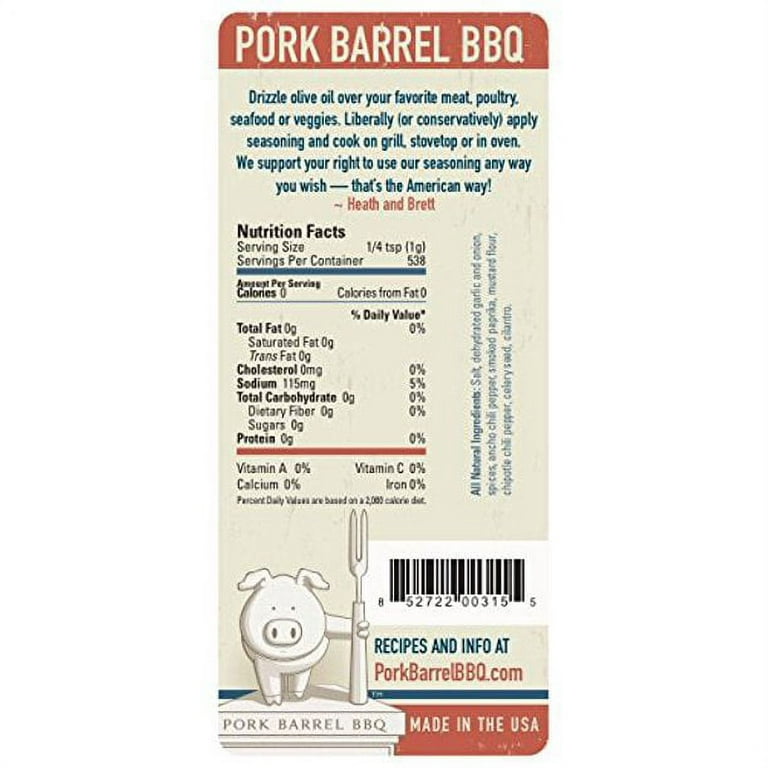 Seasoning - 22 oz All Purpose Seasoning from Pork Barrel BBQ