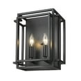 thumbnail image 5 of Z-lite Titania 2-Light Wall Sconce, Black and Brushed Nickel, 5 of 7