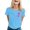 A170 Blue, variant on Yuncity Womens Shirts Awareness Month Graphic Tee Cancer Awareness Casual Crew Neck Pink Ribbon Print Top For Women Soft Blend T-Shirts Size L Black
