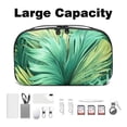 thumbnail image 3 of Palm Leaves Charger Pouch and Storage Box: Oxford Cloth Waterproof USB Cable Organizer and Cell Phone Cord Holder - 5.9x9.44x3.14 in, 3 of 6