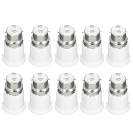 

Yongwei 10pcs Lamp Bulb Adapters Lamp Holder Converters B22 to E27 Lamp Bulb Adapters