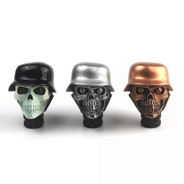Cool Resin Soldier Skull Shape Shift Knob, Skull Shift Knob, Universal