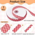 thumbnail image 2 of 40 Yards Double Fold Bias Tape 0.8 Inch Gingham Bias Binding Tape Polyester Pre-fold Bulk Bias Tape for Sewing Seaming Hemming Piping Quilting Red, 2 of 6