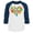White/Kelly, variant on Men's Puzzle Heart Support Autism Awareness Raglan Baseball Shirt XXX-LargeWhite/Navy