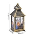 thumbnail image 3 of Comefolife Halloween Decor Black Gothic Lantern Lights Mini Halloween Pumpkin Ghost Witch Bat Tree Candle Jack-o'-Lantern for Indoor Outdoor Table Decorations (C), 3 of 7