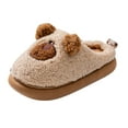 thumbnail image 5 of Cute Animal Slippers for Kids Fuzzy House Slippers Soft Warm Anti-Skid Memory Foam Slip on Shoes, 5 of 6