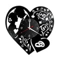 thumbnail image 1 of simhoa LED Vinyl Wall Clock with Couple Pattern Clocks Night Lamp Wall Art with Battery Mode, 1 of 8