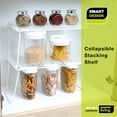 thumbnail image 6 of Smart Design Stacking Cabinet Shelf Rack - Large - 16 x 10 Inch -  White, 6 of 6