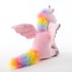 thumbnail image 3 of Unicornio cosido con forma de animal de peluche, 20 cm, con colores del arcoíris, 3 of 6