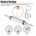 thumbnail image 6 of Eye Glasses Screw Kit, Eyeglass Repair Kit, Small Precision Eyeglass Screwdriver Set, Eye Glass Screws Assortment and Silicone Nose Pads for Glasses Repair, Silver, 6 of 8