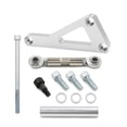 thumbnail image 2 of Aluminum Alloy Silver SBC Alternator Bracket Assembly with Complete Mounting Kit - 21x11.5x3.5cm Package, 590g Weight - High-Strength Engine Accessory Support Bracket for Small Block Chevy, 2 of 6