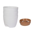 thumbnail image 2 of Macetas de 3 piezas, contenedor de plantas con orificio de drenaje, maceta absorbente de agua, macetas de autorriego para alféizares de ventanas, , y 6.5 pulgadas, 2 of 8