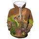 thumbnail image 2 of Sudadera con capucha con estampado 3D de animales, linda sudadera con patrón de conejo, sudadera deportiva informal de manga larga para hombres y mujeres, sudaderas con capucha para niños de otoño, 2 of 5