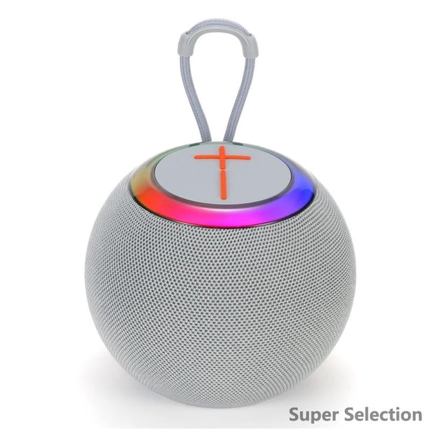 Bocina Bluetooth Portátil Con Luces LED RGB, Resistente Al Agua IPX5, Sonido Potente Para Ducha, Playa Y Fiestas - Tecnología Bluetooth 5.3 Y Micrófono Manos Libres