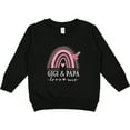 thumbnail image 2 of Inktastic Gigi and Papa Love Me Rainbow Toddler Sweatshirt, 2 of 4