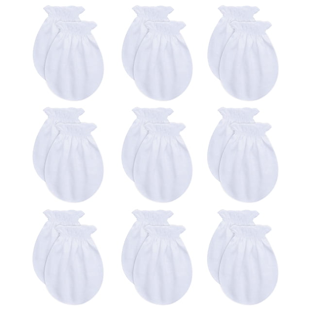 Juego de guantes de algodón para bebés RATIVE Sleep, sin rasguños, de 0 a 6 meses