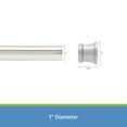 thumbnail image 4 of Kenney® Twist & Fit™ No Tools Rust-Resistant Painted Steel Straight Tension Shower Curtain Rod, 42-72", Brushed Nickel, 4 of 5