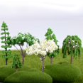 thumbnail image 2 of Simulación de micropaisaje Árbol de cerezo en flor Una variedad de adornos florales de plástico creativos opcionales Modelo de casa Villa Flores y plantas, 2 of 5