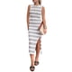 thumbnail image 1 of Vestido PRETTYGARDEN Midi Ajustado Sin Mangas a Rayas M, 1 of 5
