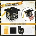 thumbnail image 2 of Pajean 30 Pcs Graduation Cap Candy Gift Box Grad Hat Gift Box Treat Boxes with Tassels Graduation Party Favors for Guests Class of 2025 Decorations(Black), 2 of 10