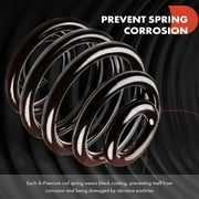 A-Premium 2Pcs Rear Suspension Coil Spring Set Compatible with BMW X3 2004-2010 L6 2.5L 3.0L Sport Utility Driver and Passenger Side Replace# 33533413081