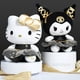 thumbnail image 2 of Sanrio-peluche de Hello Kitty para niños, almohada de felpa suave de 30cm, Kawaii, serie negra y dorada, regalo de muñeca de dibujos animados Anime, 2 of 4