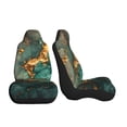 thumbnail image 3 of Sikiie Emerald Color Gold Marble Car Seat Covers 2PCs Front Car Seat Covers Universal fit for Most Cars SUVs and Trucks-1, 3 of 9