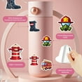 thumbnail image 5 of 35pcs-50pcs Cartoon Stickers Firefighter Stationery Sticker Safety Kids Stickers for Laptops Suitcase Fridge, 5 of 9
