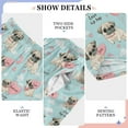 thumbnail image 4 of Wobogo Lovely Pug Dog Long Pajama Pants Bottoms Soft Sleepwear with Pockets, 4 of 9