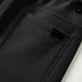 thumbnail image 5 of Ftwytp Men's Solid Color Joggers Casual Fleece Jogging Bottoms Winter Warm Sweatpants Work Trousers Baggy Pockets Outdoor Sport Pants with Drawstring, 5 of 7