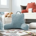 thumbnail image 2 of Nestl Almohada de Lectura para Niños y Adolescentes, Pequeña con Respaldo Brazos, Descanso Cama Memory Foam Triturada, Color Azul Piedra., 2 of 6