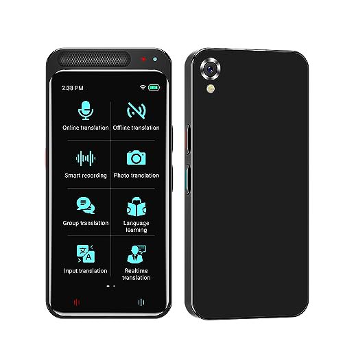 LTDNB LANGUAGE TRANSLATOR DEVICE SUPPORT 138 LANGUAGES TOUCH SCREEN - BLACK