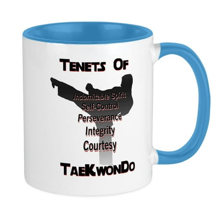 

CafePress - Traditional Taekwondo Tenets Mug - Ceramic Coffee Tea Novelty Mug Cup 11 oz