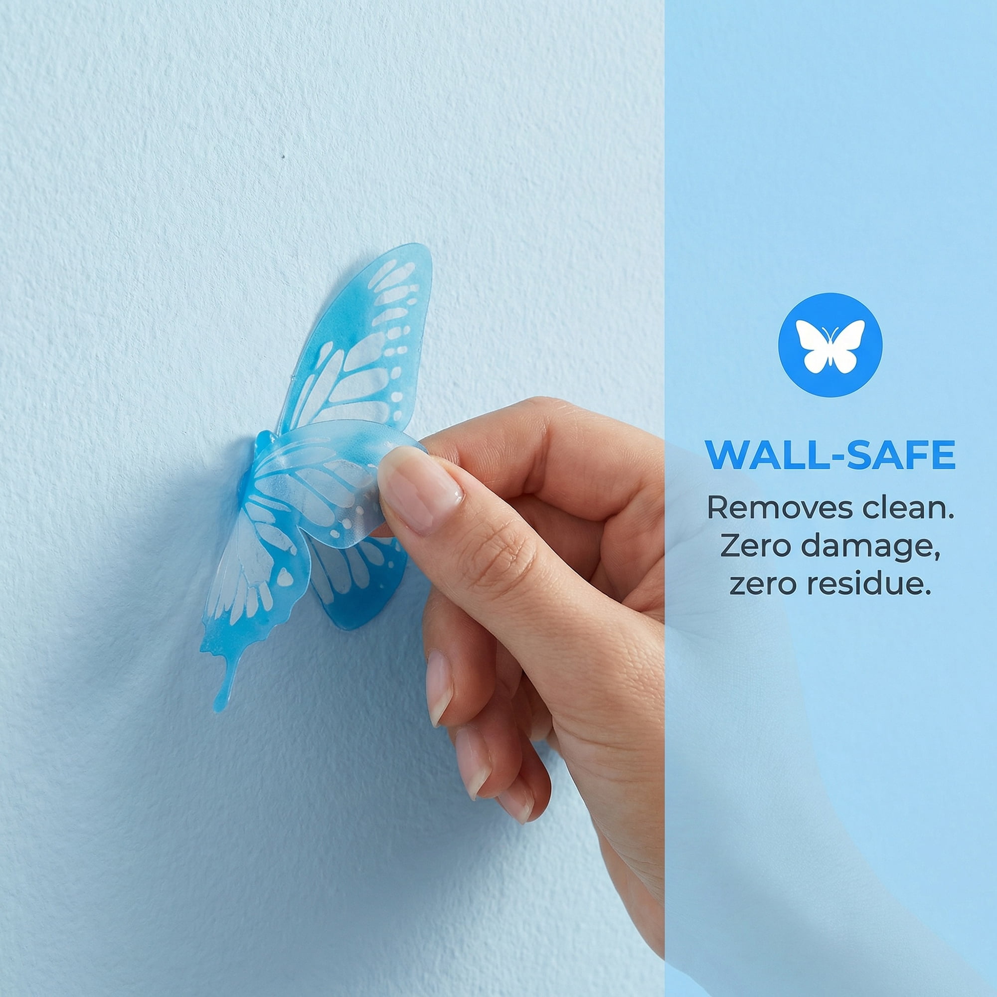 Unique Bargains 90 PCS Butterfly Wall Decals for Home Decoration Red Yellow 3.1" x 2.6"