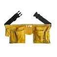 thumbnail image 2 of Leather Tool Belt Quick Release Buckle Carpenter Construction Work Apron Tool Storage Pouch Belt, 2 of 5