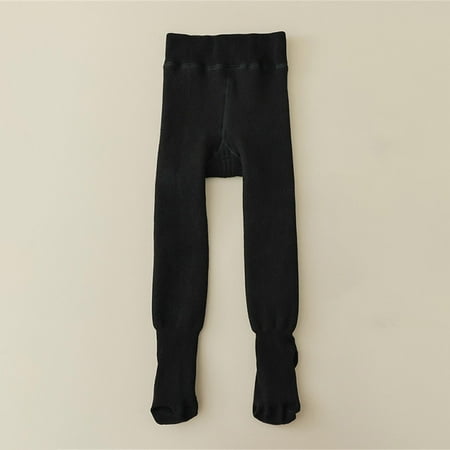 

Toddler Girl Clothes Fall Black Plucked Thickened Autumn/Winter Solid Color Winter Toddler Leggings Baby Girl Pants XL Friendship Gifts For Women