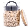 thumbnail image 4 of Airscape Glass Food Storage Canister - Patented Airtight Lid Preserves Food Freshness, Glass Storage with Bamboo Lid (Medium 7-Inch), 4 of 6