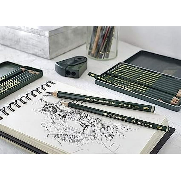 Faber Castell 9000 Graphite Art Set Drawing Sketching Design 12 Black Lead  Pencil Grade 8B, 7B, 6B, 5B, 4B, 3B, 2B, B, HB, F, H & 2H 