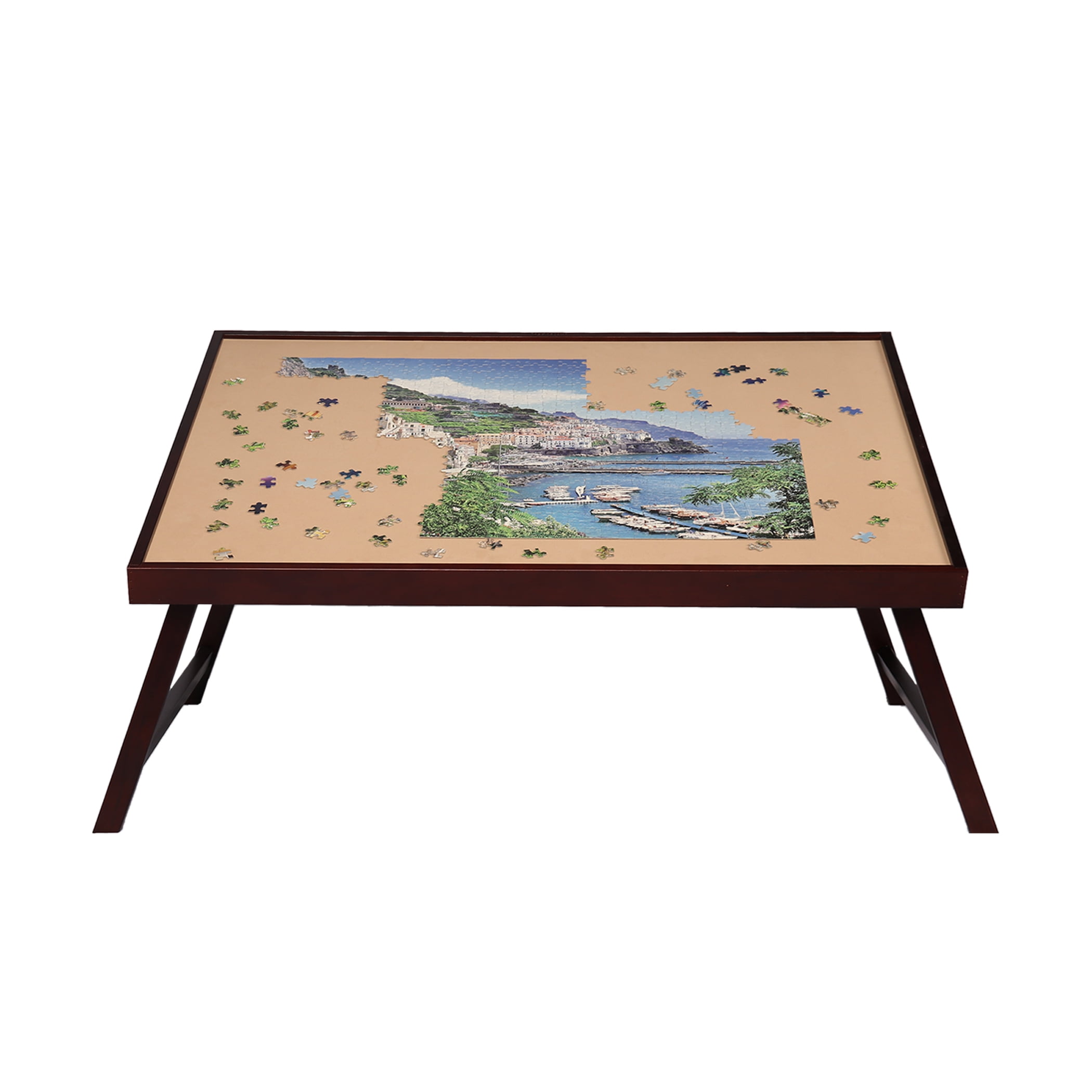 Lavievert Wooden Jigsaw Puzzle Table Large Portable Folding Tilting Table for Up to 1,500 Pieces Puzzles
