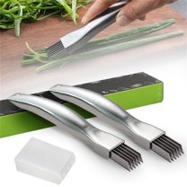 XIXISTARYY Kitchen Gadgets Cutter Shred Silk The Knife, Upgrade Stainless Steel Chopped Green Knife, Kitchen Vegetable Cutter Sharp Scallion Shredding Cutter 2Pcs
