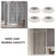 thumbnail image 2 of FELTECHELECTR 4 rodillos para puerta de baño, poleas para puerta corrediza de vidrio, repuesto de corredor pequeño para puerta de ducha., 2 of 6