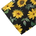 thumbnail image 5 of DouZhe Polyester Placemats Set of 4, Vintage Floral Sunflower Pattern Heat Resistant Place Mats for Dining Table, 12" x 18", 5 of 7