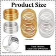 thumbnail image 2 of 100 Circles Memory Wire 22 Gauge Steel Jewelry Wire for Jewelry Making Necklaces DIY, 2 of 9