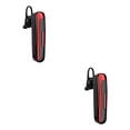 thumbnail image 4 of Sidaley Auricular compatible con Bluetooth Inalámbrico Auriculares con gancho para la oreja con cancelación de ruido A prueba de sudor negro rojo 2piezas, 4 of 6